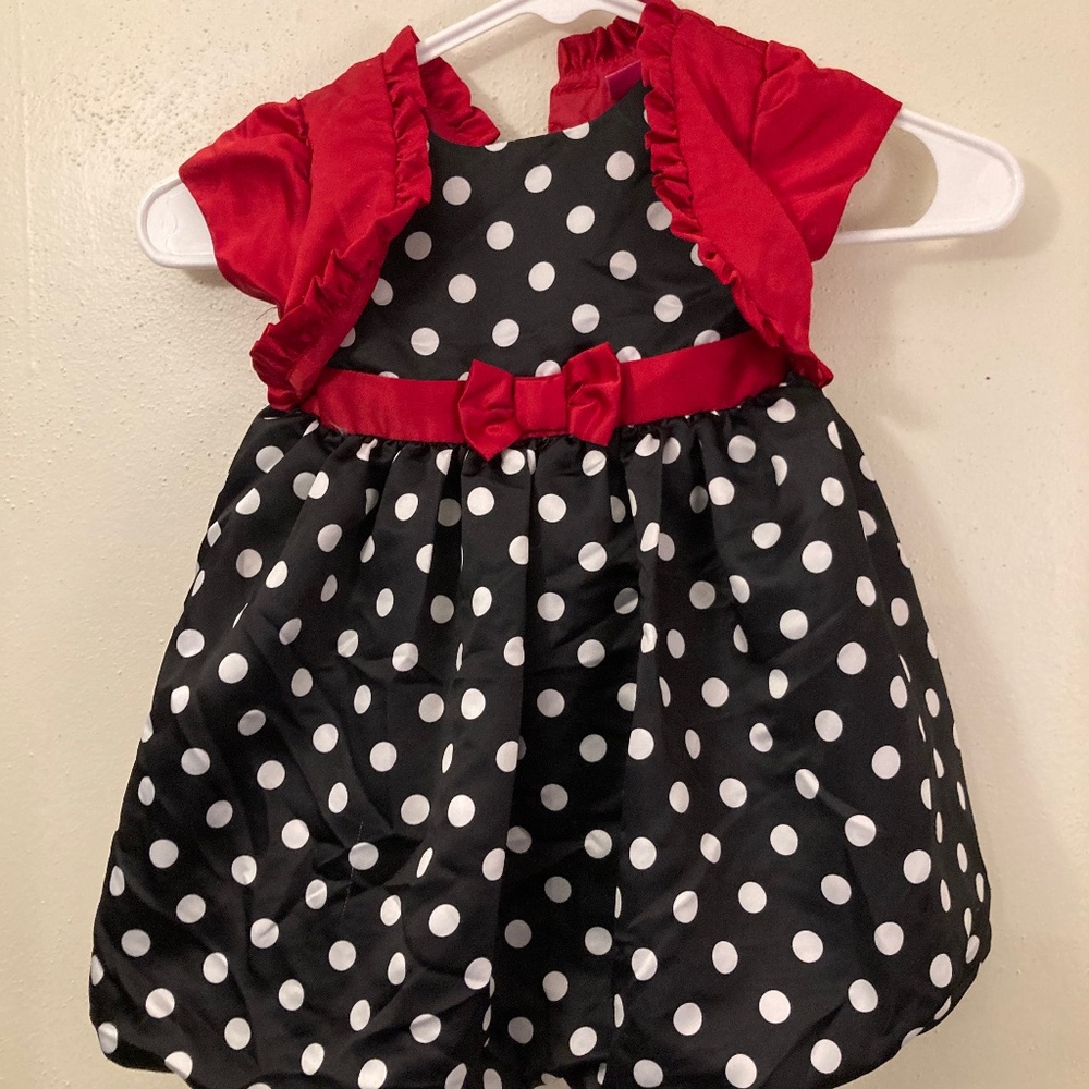 Christmas dress polkadot